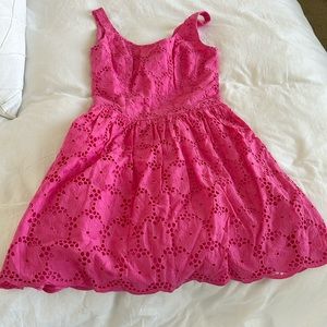 Lily Pulitzer pink eyelet dress